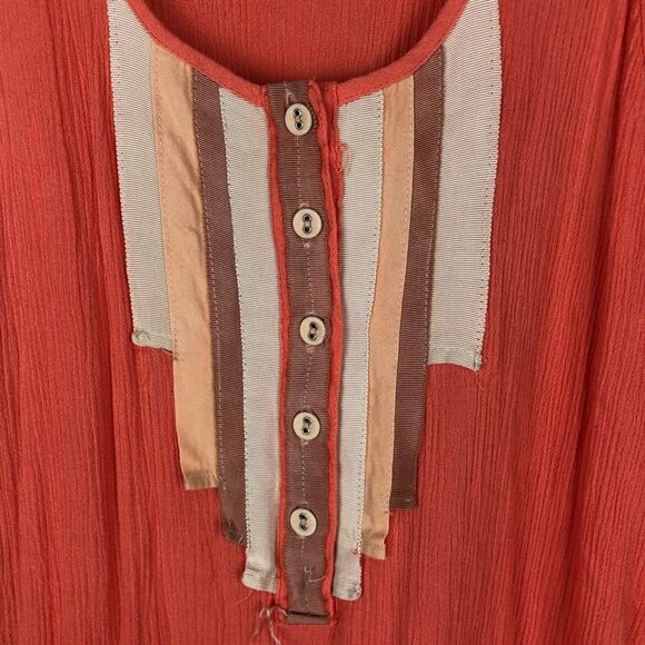 Free People Peach Ruffle Tank - Picture 4 of 7